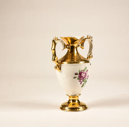 VASO IN CERAMICA E ORO A LUSTRO EPOCA PRIMA METË DEL 900