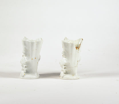 Coppia vasi barbottine epoca fine 800