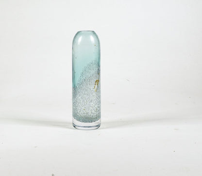 Vaso Art Deco in vetro di Murano soffiato verde, Italia, anni 20