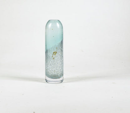 Vaso Art Deco in vetro di Murano soffiato verde, Italia, anni 20