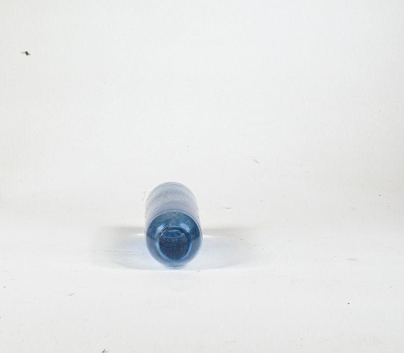 Vaso Art Deco in vetro di Murano soffiato blu, Italia, anni '20