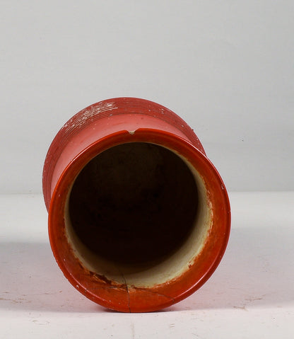 Vaso arancione con alcune riparazioni marcato Richard Ginory  sul fondo epoca 1940