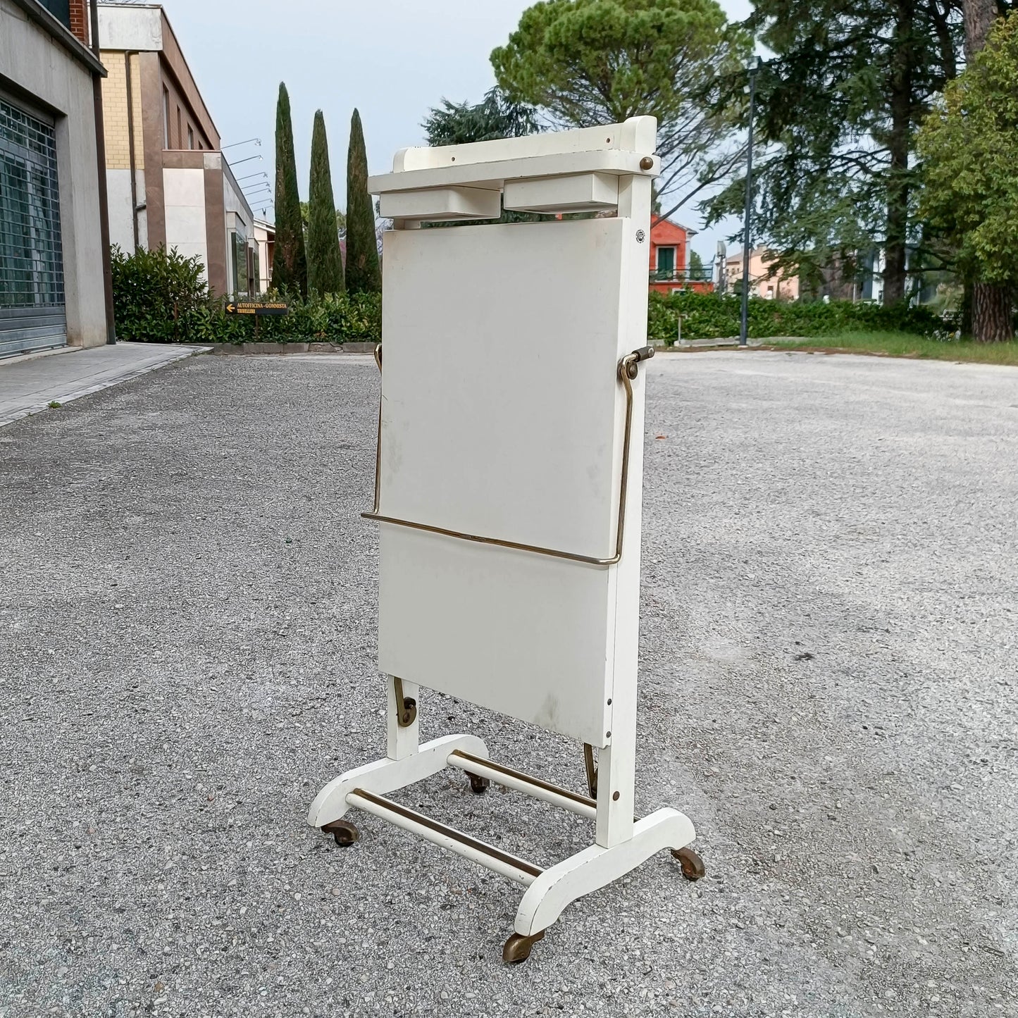 Appendiabiti bianco stira pantaloni Fratelli Reguitti  anni 60