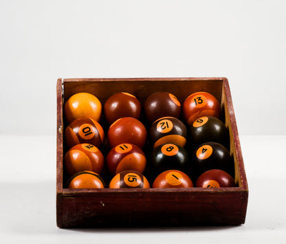Set palline da biliardo vintage anni 70