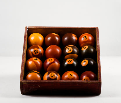 Set palline da biliardo vintage anni 70