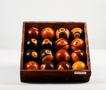 Set palline da biliardo vintage anni 70