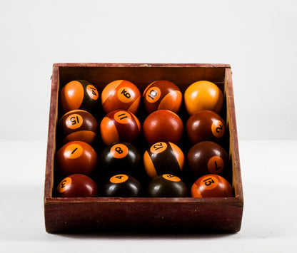 Set palline da biliardo vintage anni 70
