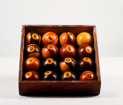 Set palline da biliardo vintage anni 70