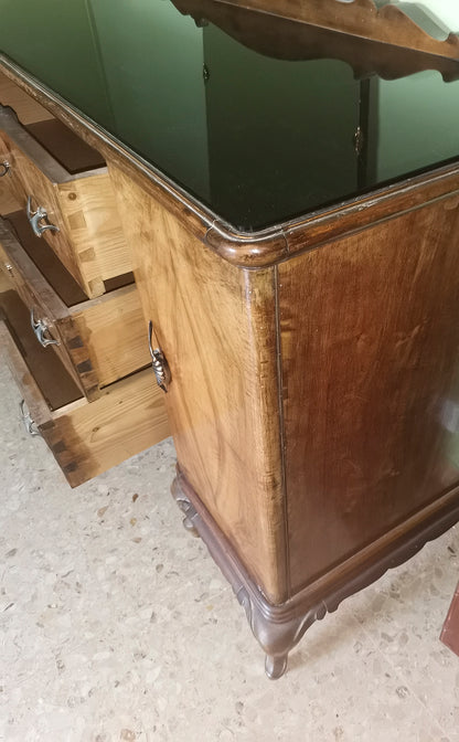 Credenza stile chippendale con specchio Italia 1940