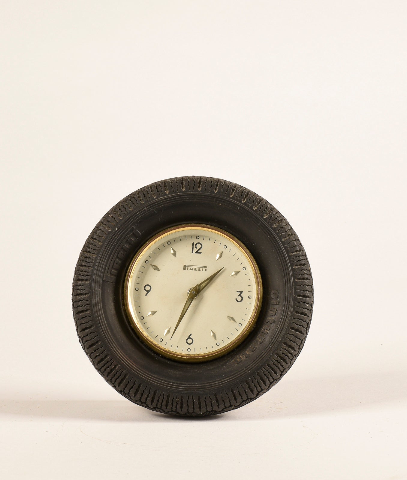 Orologio pubblicitario da tavolo Pirelli 1950 / 60