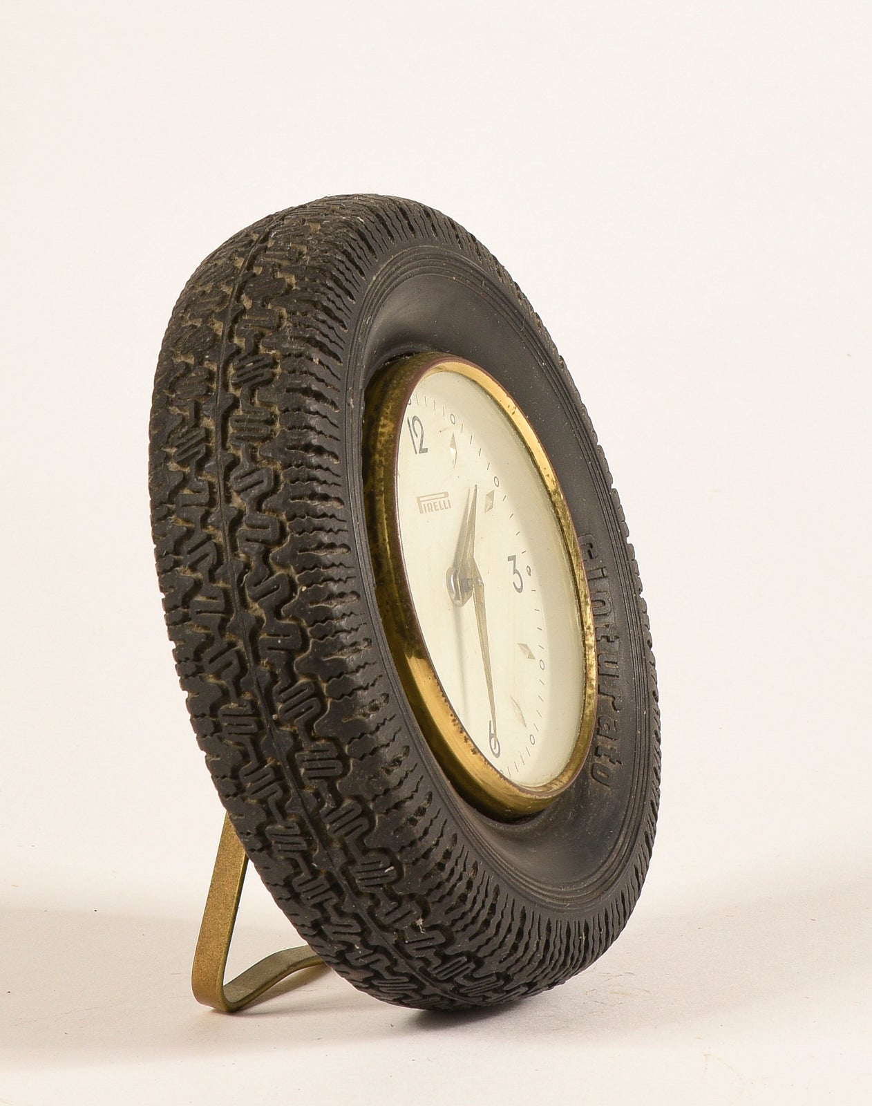 Orologio pubblicitario da tavolo Pirelli 1950 / 60