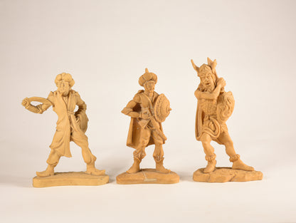 Gruppo di 3 statue  in resina anni ' 70