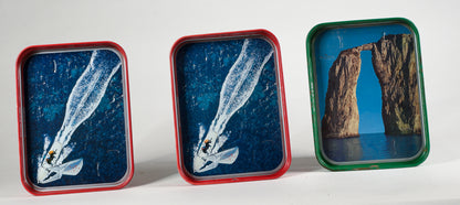 Set vassoi metallici  pubblicitari Italia 1960