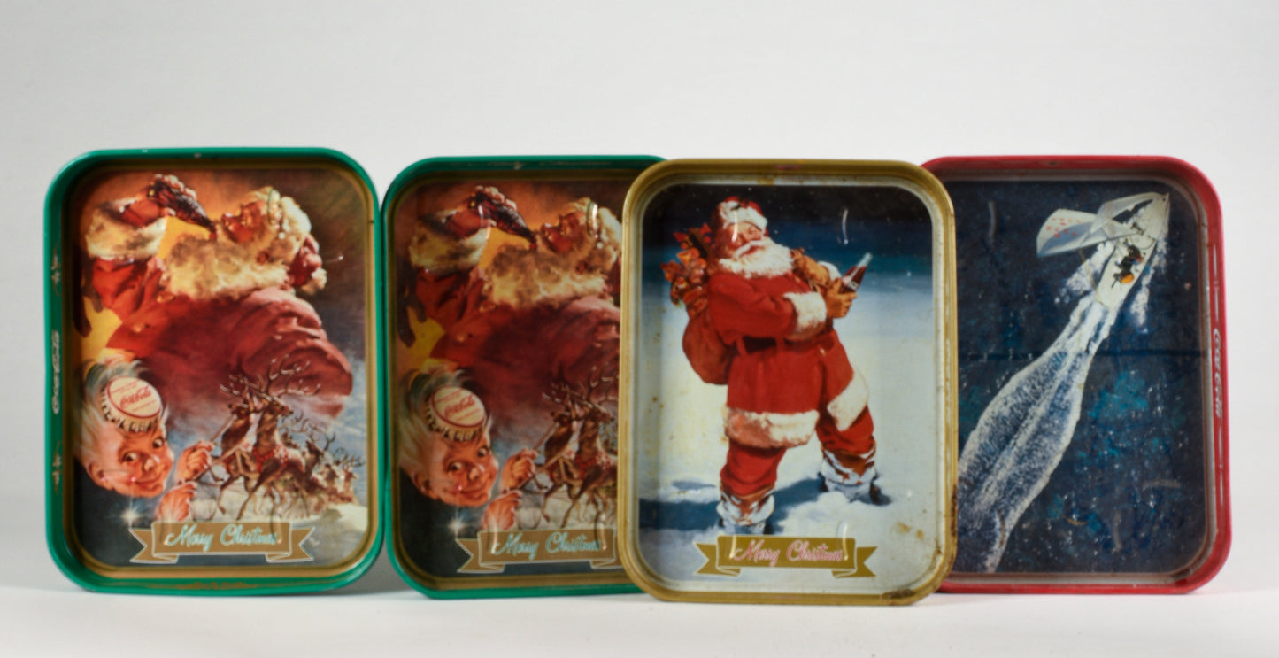 Set vassoi metallici  pubblicitari Italia 1960