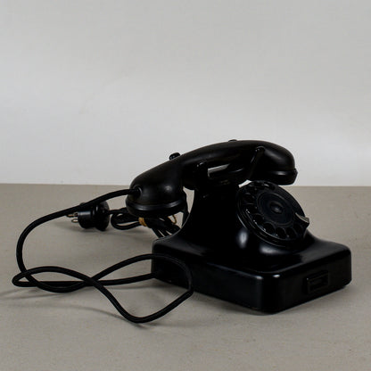 telefono in bakelite siemens milano con piccola rottura art deco