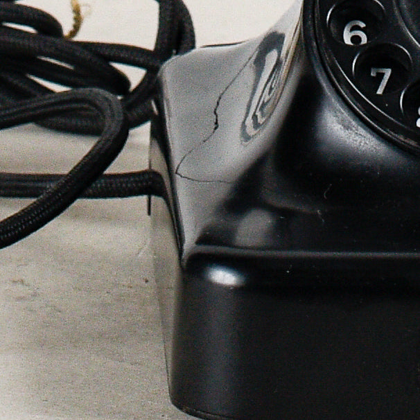 telefono in bakelite siemens milano con piccola rottura art deco