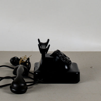 telefono in bakelite siemens milano con piccola rottura art deco