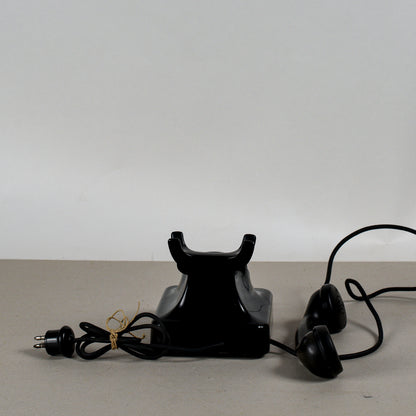 telefono in bakelite siemens milano con piccola rottura art deco