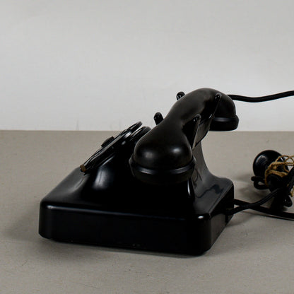 telefono in bakelite siemens milano con piccola rottura art deco