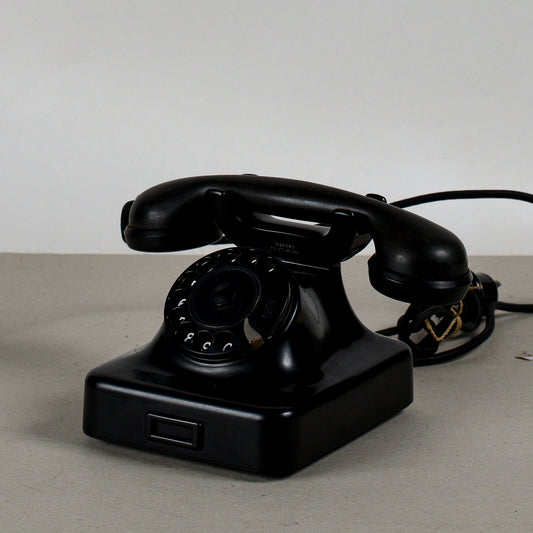 telefono in bakelite siemens milano con piccola rottura art deco