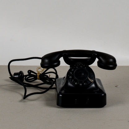 telefono in bakelite siemens milano con piccola rottura art deco