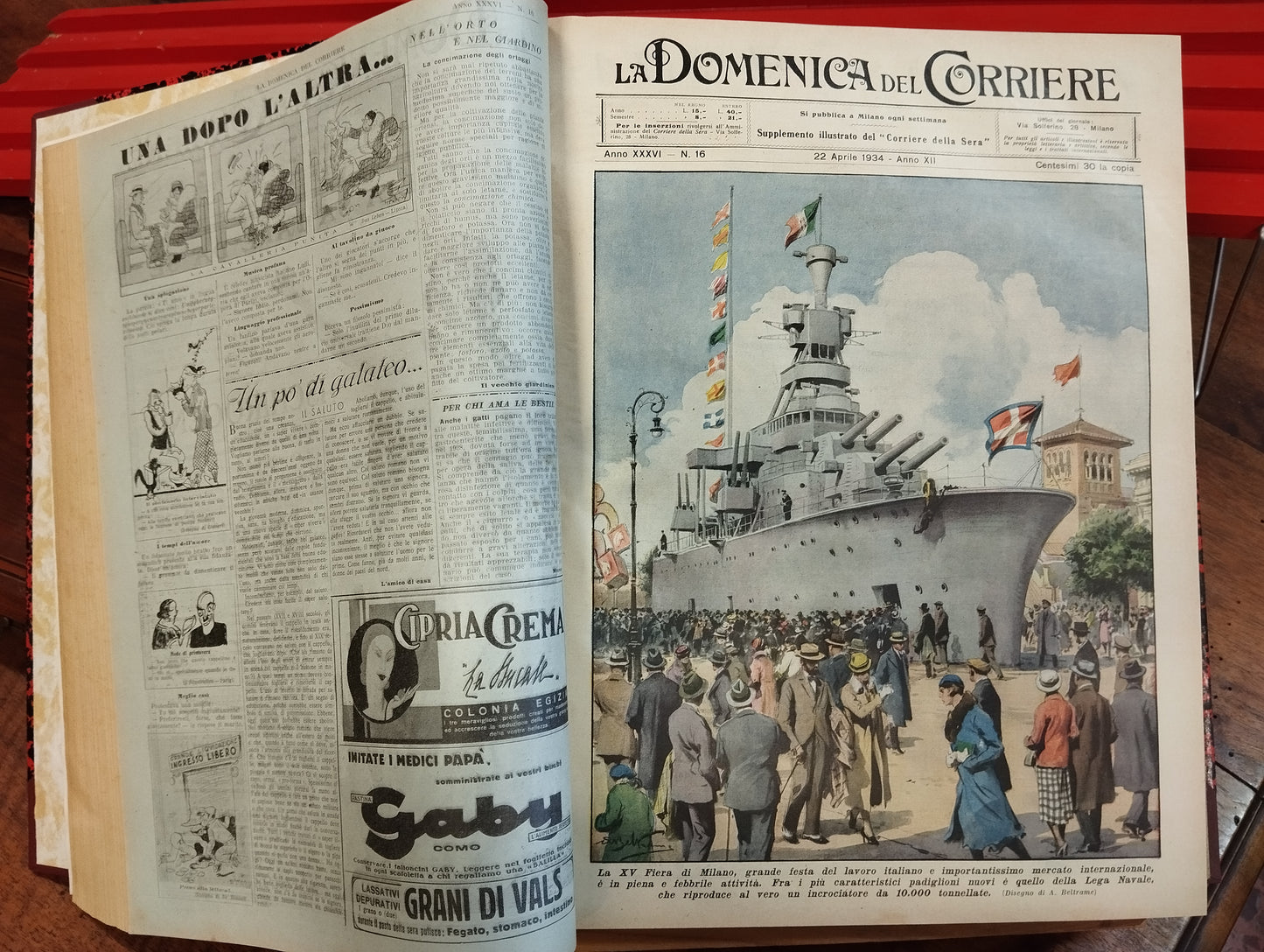 La Domencia del Corriere giornale settimanale annata completa del 1934