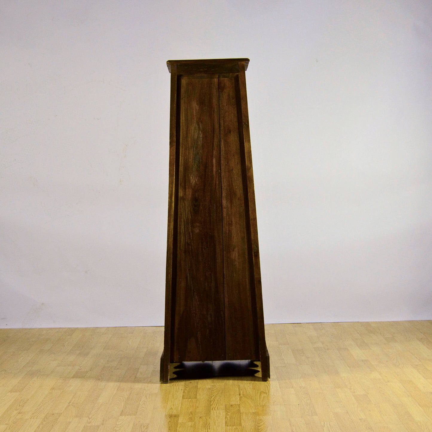 Vetrina A Piramide In Teak A Quattro Ripiani Primi Del 900