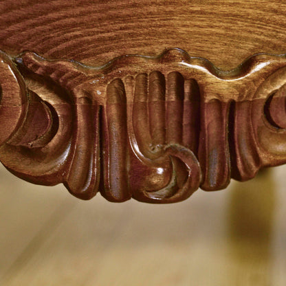 Coppia Di Poltrone Capitone In Legno Intagliato E Velluto Stile Luigi Filippo Fine 800