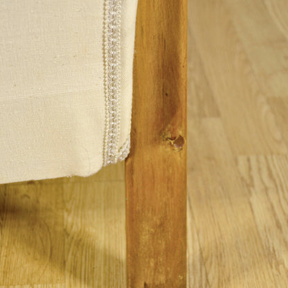 Coppia Poltrona Art Deco Con Braccioli Ricurvi E Imbottite Tessuto Bianco Anni 30