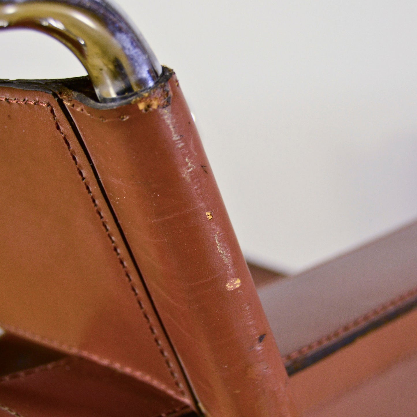 Poltrona Wassily Modell B3 Pelle Cognac M. Breuer X Knoll Anni 40
