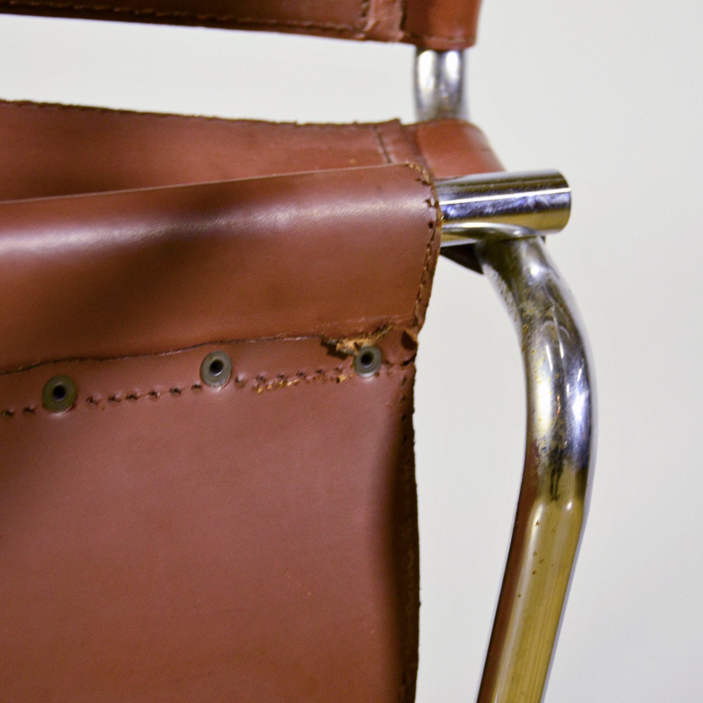 Poltrona Wassily Modell B3 Pelle Cognac M. Breuer X Knoll Anni 40