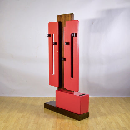 Appendiabiti Rosso Space Age Di Luigi Sormani Anni 70