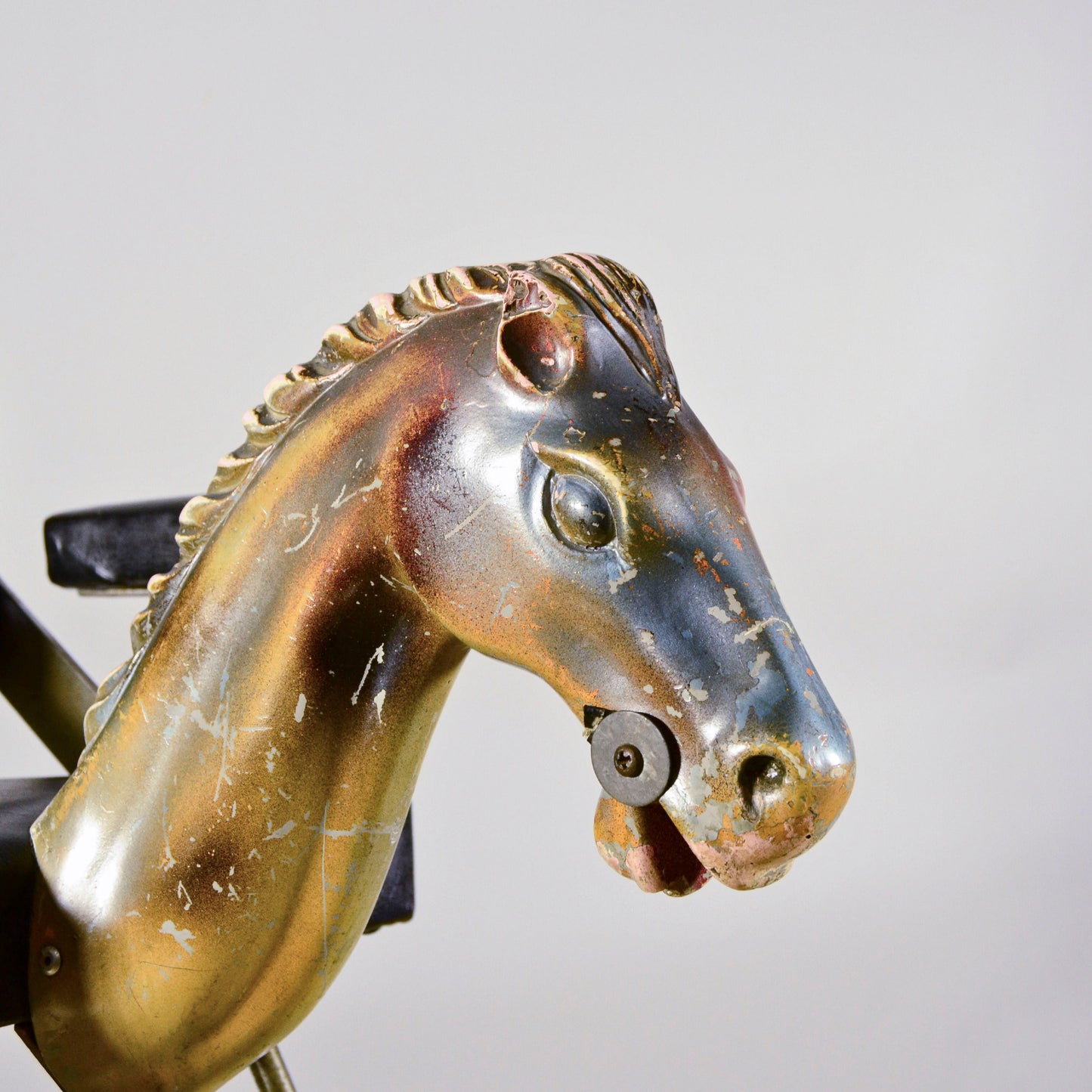 Poltrona Cavallino Da Barbiere D'epoca Per Bambini Metà Del 900