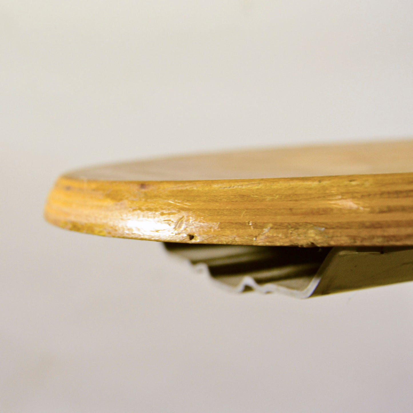 Sgabello Girevole Cromato Da Geometra Regolabile Anni 60