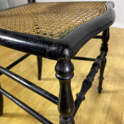 Coppia Di Sedie Rustiche Ladder-Back