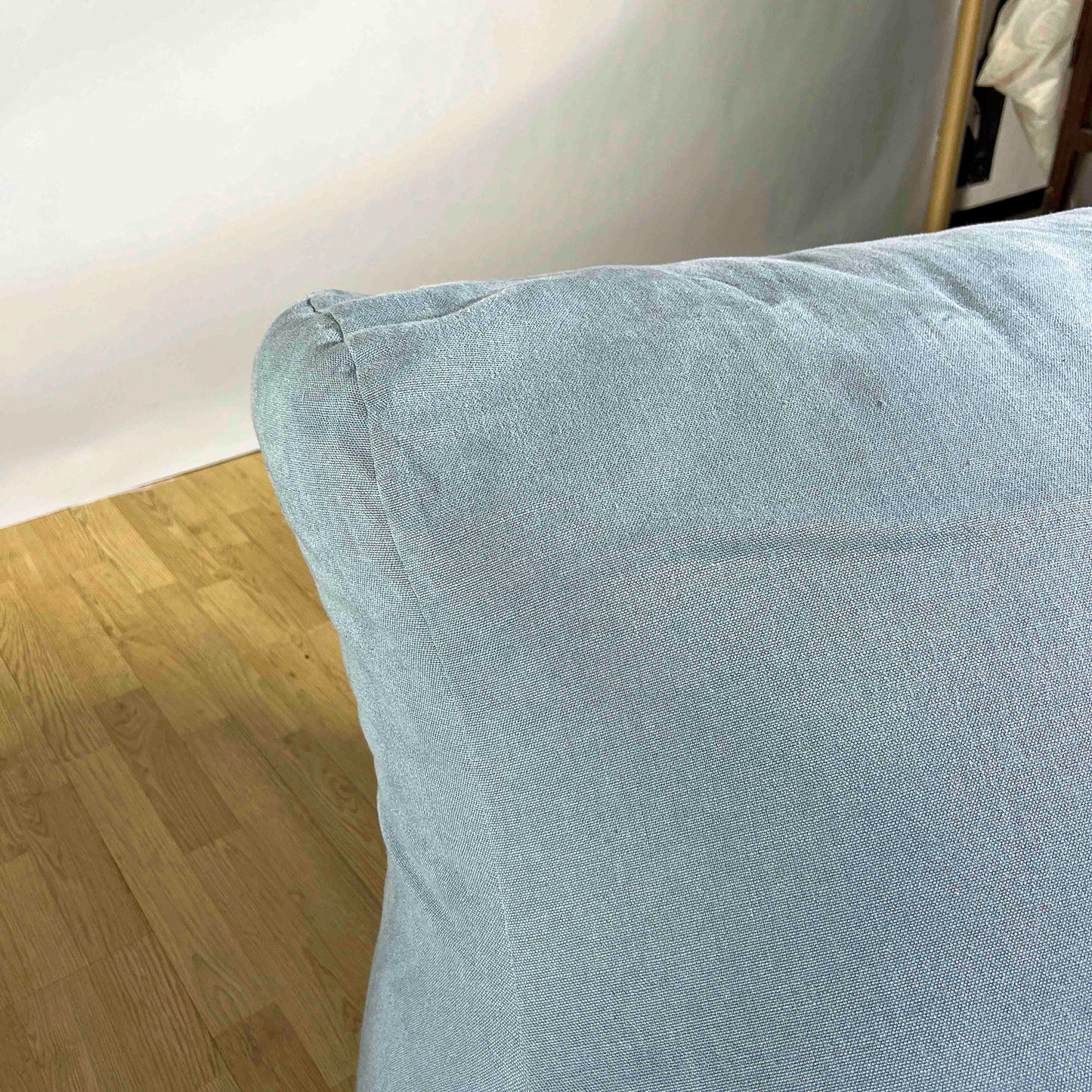Coppia Poltrone MILANO Indoor In Lino Color Turchese Produzione TRIMER
