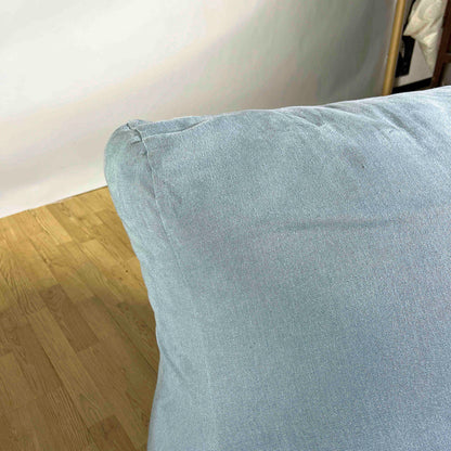 Coppia Poltrone MILANO Indoor In Lino Color Turchese Produzione TRIMER