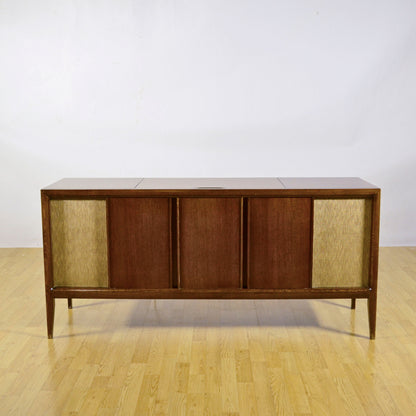 Console Stereo Admiral Con Giradischi In Legno Massello Anni 50