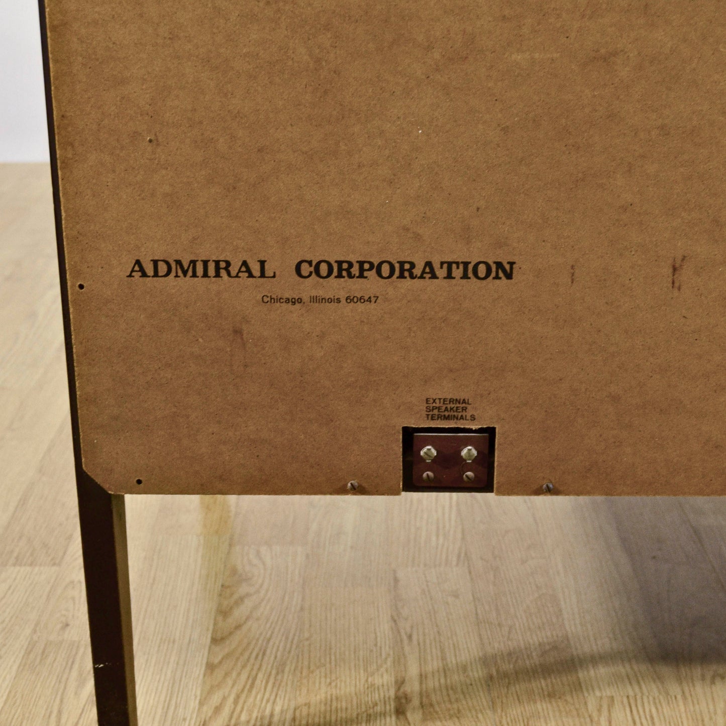 Console Stereo Admiral Con Giradischi In Legno Massello Anni 50