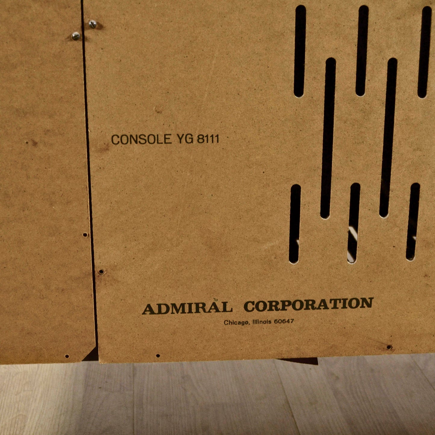 Console Stereo Admiral Con Giradischi In Legno Massello Anni 50