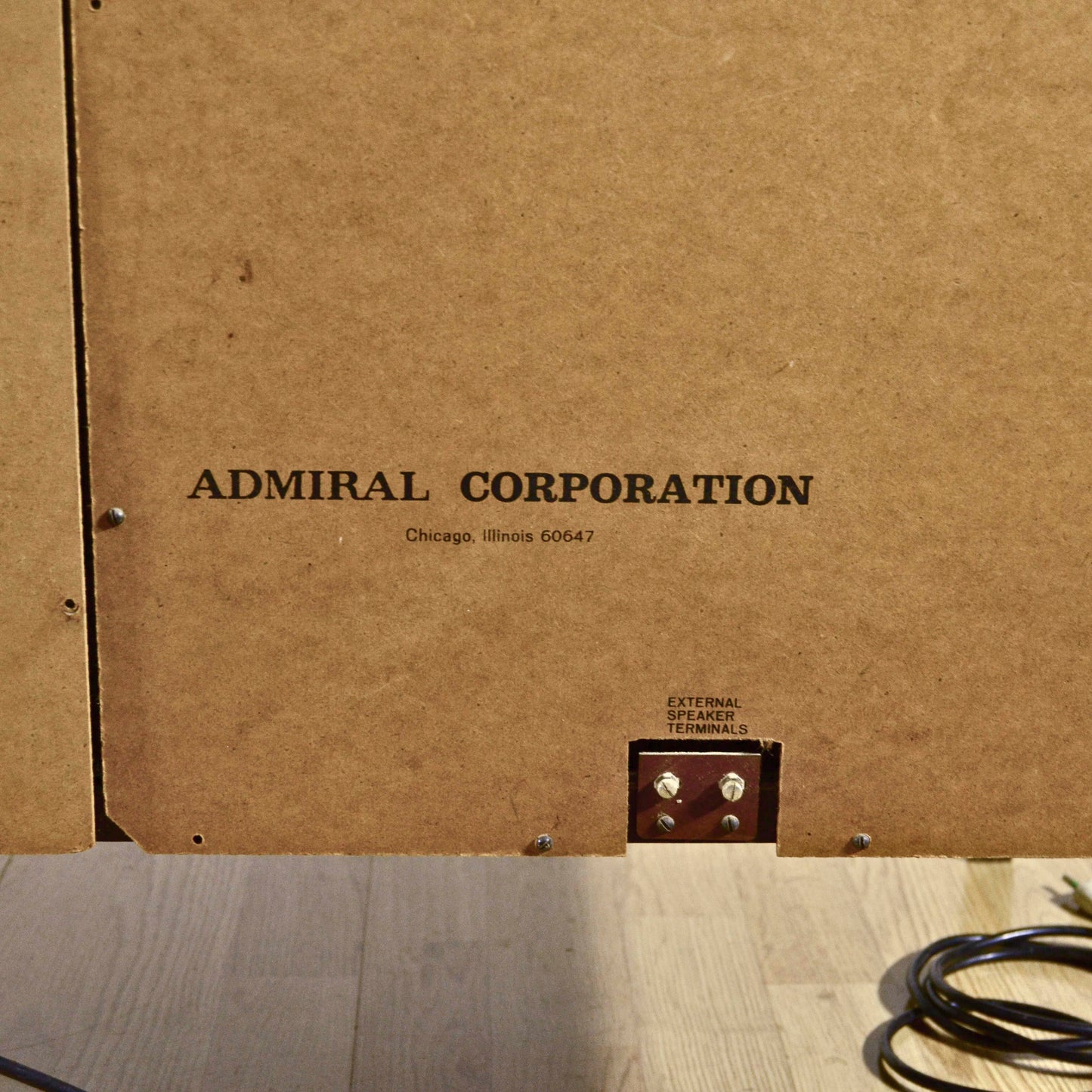 Console Stereo Admiral Con Giradischi In Legno Massello Anni 50