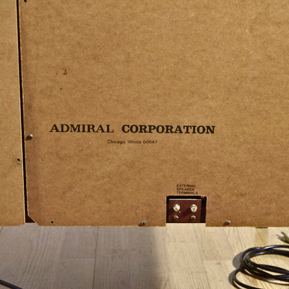 Console Stereo Admiral Con Giradischi In Legno Massello Anni 50
