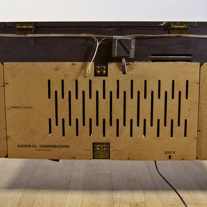 Console Stereo Admiral Con Giradischi In Legno Massello Anni 50