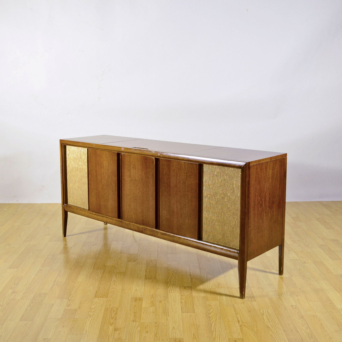 Console Stereo Admiral Con Giradischi In Legno Massello Anni 50