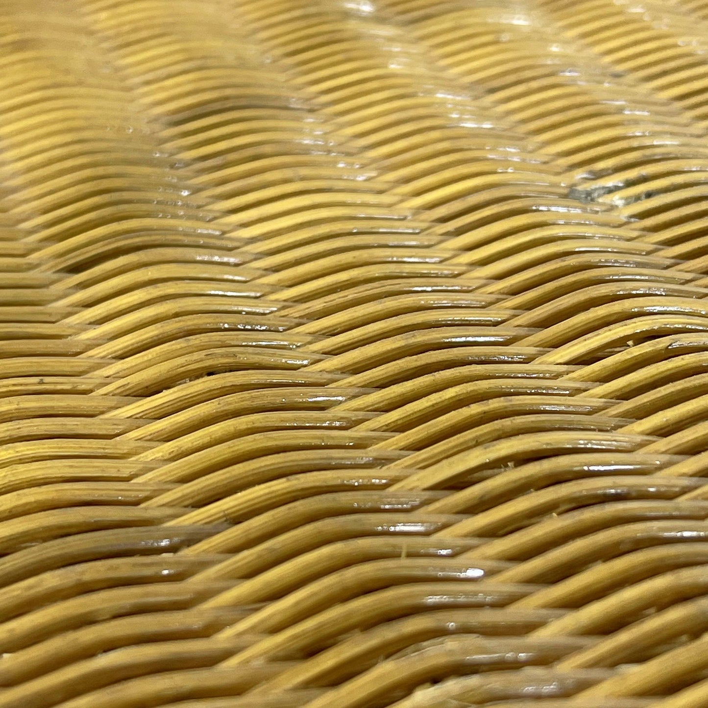Set di sedie da Giardino o Veranda in ferro battuto e vimini intrecciato anni 70