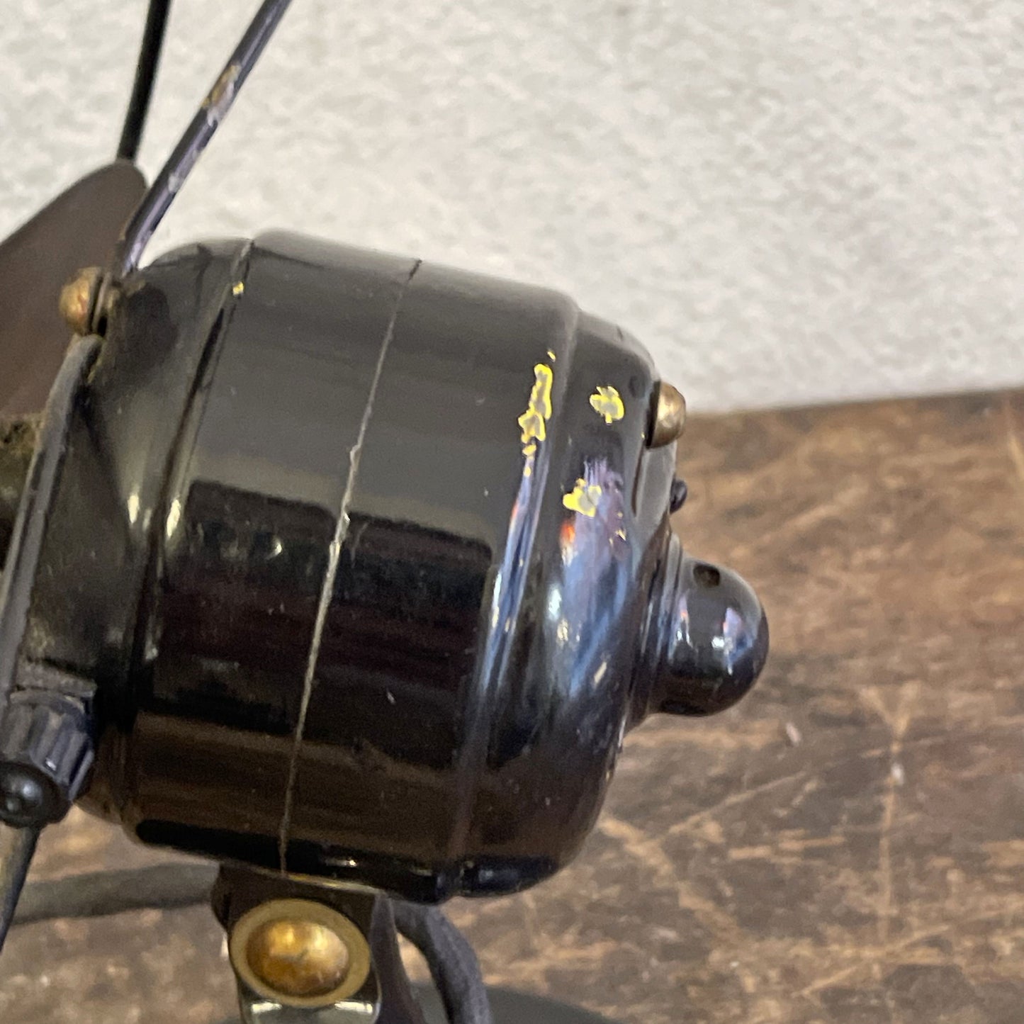 Ventilatore Da Tavolo General Electric Milano Con Pale In Ottone E Struttura In Ferro Anni 30