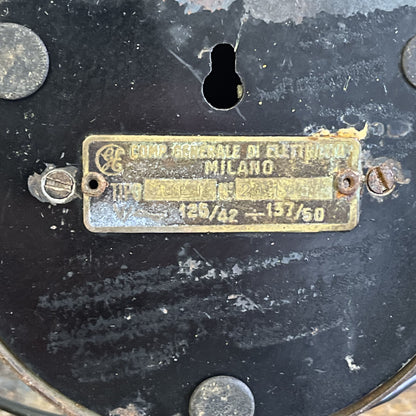 Ventilatore Da Tavolo General Electric Milano Con Pale In Ottone E Struttura In Ferro Anni 30
