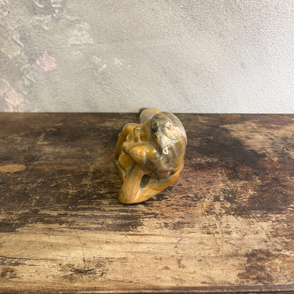 Ceramica Smaltata Da Mensola Di Un Nudo Femminile In Stile Art Deco Anni 30
