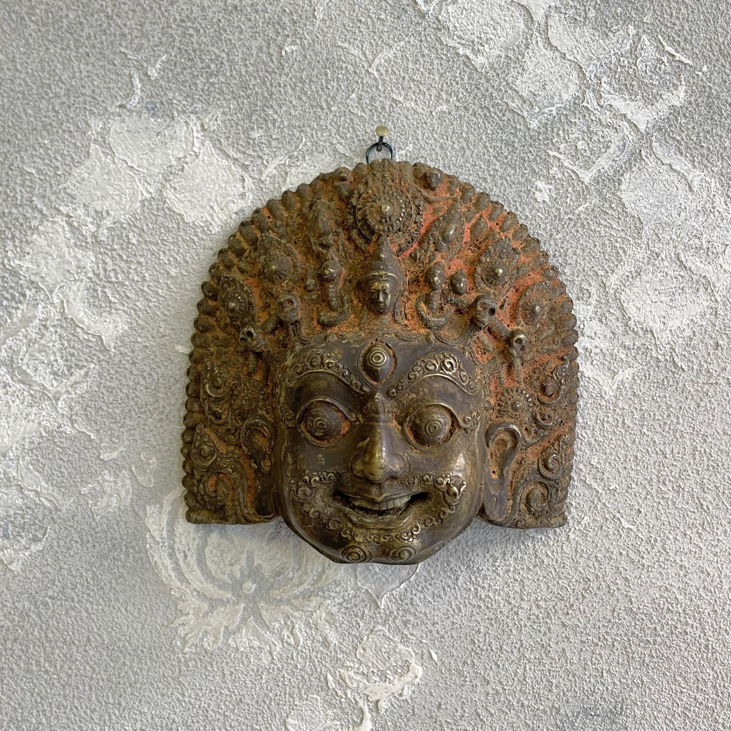 Maschera rituale Mahakal raffigurante Bhairara divinita del buddismo tibetano XX secolo