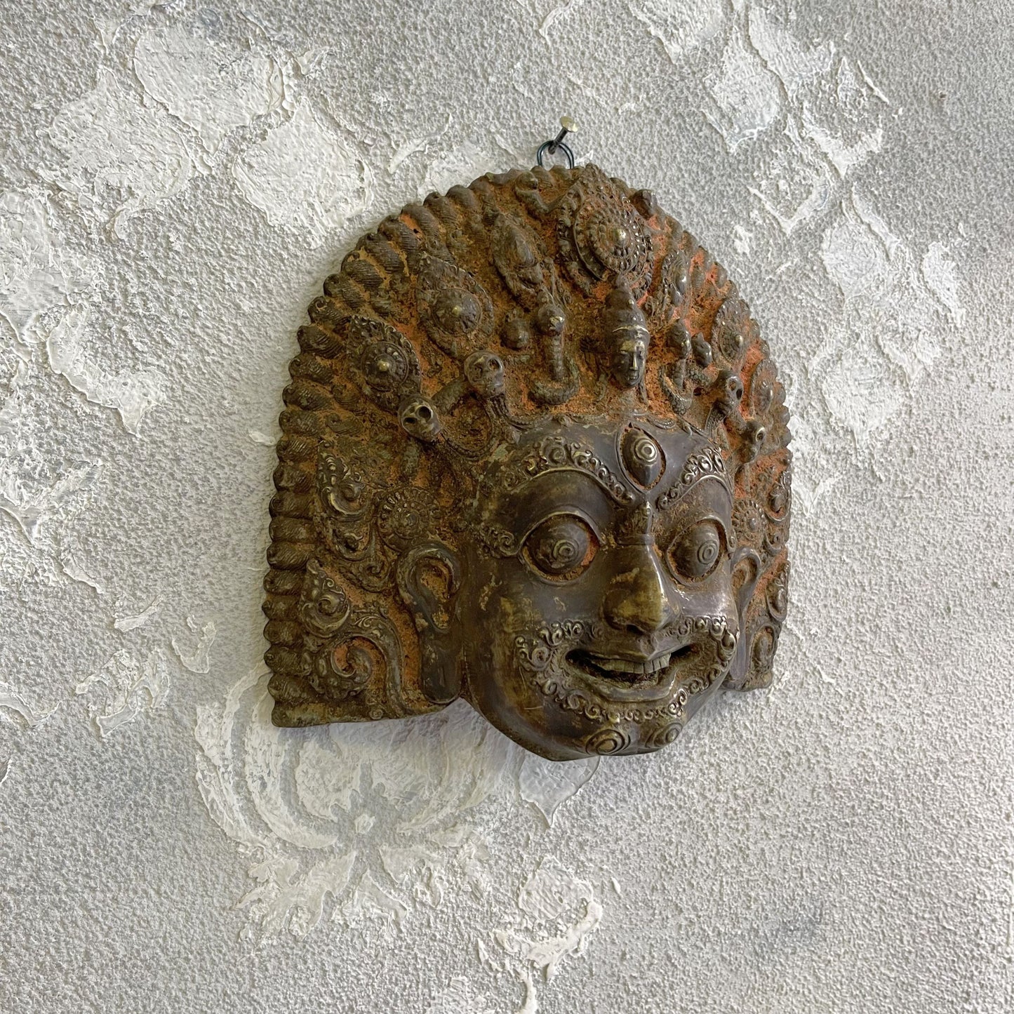 Maschera rituale Mahakal raffigurante Bhairara divinita del buddismo tibetano XX secolo